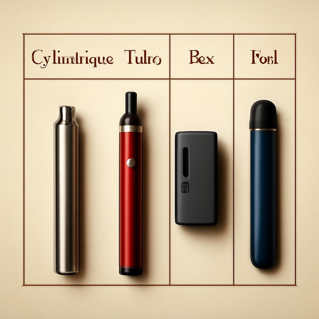 Tableau comparatif des types de batteries pour e-cigarettes