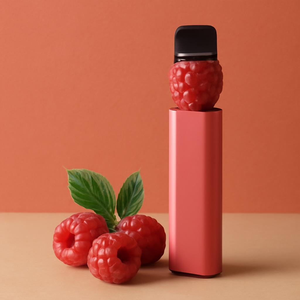 Image illustrative d'une puff framboise personnalisée