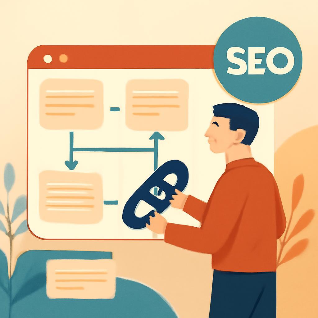 Illustration de l'optimisation du maillage interne par Chrono SEO