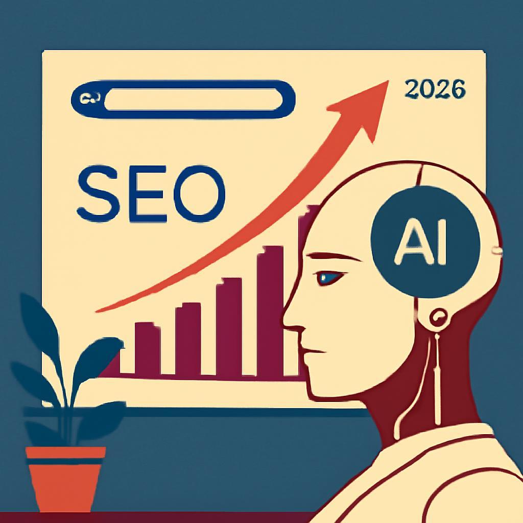 Graphique montrant l'impact de l'IA sur le SEO en 2026